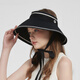 
Kenmont Women's Sunscreen Hood UV Ribbon Fisherman's Hat Big Hat Egg Roll Straw Hat 6218 Cream Rice One Size 55-59cm