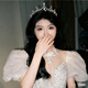 Bai Qixin's birthday crown, 18-year-old female tiara, tiara, crown hair accessories, high-end princess bride dress, wedding accessories, baroque Korean crown