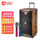 MALONE M-8915 outdoor square dance audio high-power heavy bass live singing karaoke performance with Bluetooth sound card wireless microphone portable trolley speaker