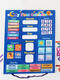 Kinderwetter -Kognitionsbrett Mein kleines Kalender Board Magnetic English Lernwand Diagramm Wochenmonat Unterrichtshilft Word Yellow English Magnetic Wall Diagramm 48 Zubehör
