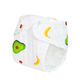 Diaper de gaze de coton pur La couche intégrée étanche peut être lavée et l'anneau d'urine respirant peut être rembourré avec des couches [10A antibactériennes] 3 packs, Code M de couleur aléatoire [8-15jin [Jin est égal à 0,5 kg] bébé]
