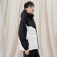 NEW BALANCELogo printed color-blocking hooded casual long-sleeved jacket jacket for men and women black black M