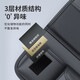 齐选汽车座椅后背收纳盒多功能储物袋车载纸巾盒后排座置物水杯架挂钩 品质黑-升级折叠桌板