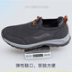 Zuli Jianai Daddy's old men's shoes mesh summer men's shoes with one foot, anti-slip soft sole elderly comfortable walking sports shoes 9202 dark gray men's style 44