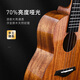 Lankro Ukulele female beginners' veneer entry-level children's adult small guitar student 23/26-inch musical instrument [Vector] 23-inch full peach coral blue + piano bag + free teaching