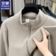 Romon'o velvet jacket men's outdoor warm super soft fleece sweatshirt autumn and winter new casual zipper stand collar cardigan gray XL (approximately 120-135Jin Jin equals 0.5kg)