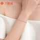 Liuguifu jewelry platinum bracelet for women pt950 platinum geometric bracelet jewelry birthday gift about 3.35g