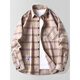 A21FUNB Camisa de manga larga a cuadros 2025 Spring and Summer New Men's Tendy Camiseta informal suelta Chaqueta de protección Sun Men 9902 Verde M [recomendado 90-110Jin [Jin equivale a 0.5 kg]]]