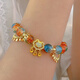 
Energetic children's fun beads toys DIY handmade gift box for children's Dunhuang bracelets for ancient style girls' bracelets large birthday gifts [standard] Dunhuang 6 color 300 beads (+ tool bag