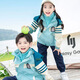 
Primary school uniforms, windbreaker clothes, autumn and winter clothes, three-piece set, first-grade sports class clothes, kindergarten clothes, spring and autumn clothes, T-shirts 6625 110 cm