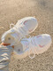 
Baldauren summer breathable women's shoes thick sole dad's shoes women's versatile white shoes mesh mesh shoes casual sports shoes with skirt shoes 9905-3 beige 35