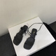 S.Sofea Nischen -Design -Gurte Römische Schuhe Fee Wind Open Toe Niedrige Fersen Sandalen für Frauen für Sommer x679 Schwarz 35