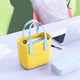 Zefer [Nuevo producto] Van Gogh Fan’s Bolso para bolsos impermeables para mujeres lindos bolsos al aire libre para viajar con bolsas de cubo amarillo, incluyendo forro interior