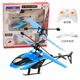 Ignb Remote Control Aircraft Senting Helicopter Children's Toys's Suspended and Fall Remote Control Control Drone Aircraft Blue [Aircraft + Charge Câble + Remote Control + Battery]