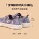 快乐玛丽（J&M）乐福鞋女厚底透气一脚蹬网面鞋花朵时尚休闲帆布鞋 灰色   36   