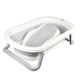 Rikang Baby Badewanne Klapperbecken Baby Elektronische Temperatur Badewanne mit Badbett RK-X1044-2 Grau
