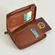 Yusenyi Customized Retro Plaid Reisepassclip Multifunktional Lederkarte Paket Paket Air Ticket -ID -Karte Tragbarer Ticket Noodle Storage Green Plaid Passport Clip