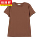 Hengyuanxiang kurzärmeliges T-Shirt für Frauen im Sommer dünne Plus-Größe Frauen reines Baumwoll loser Mutter mittlerer Alters mit dem Bauch und aussehen aussieht, die massive Farben aussieht.
