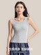 Catman MIIOW women's vest thread ice silk breathable thin top can be worn on the outside, slim and slim suspender girls' base shirt [Halaluronic acid ice silk thread] Coffee XL [120-140Jin [Jin equals 0.5 kg]]