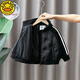 G.DUCKKIDS Little Yellow Duck Children's Light Clothes Winter New Boys Short White Duck Down Jacket Western Style Student Black Jacket Black 120 (recommended height is about 115 cm)
