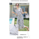 Vestido de marca de lujo de Ehangy Light para mujeres 2025 Summer Nuevo bordado de alta gama Temperamento de moda de empalme de manga corta Skirt Grey M
