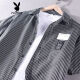 Playboy (Playboy) Chemise à rayures pour hommes à manches courtes minces japonais rétro coton sans fer libre coréen à demi-manche de chemise à manche 9740 Black M adaptée au poids 110-125 Jin [Jin est égal à 0,5 kg]