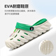 Annil Children's Slippers 2025 Nouvelle merde d'été Feel Wear Wear Mid-Garn's Bag's Bag-Toe Sandals Hole Chaussures 7455 Orange 34 (220 mm tailles recommandées 34-35)