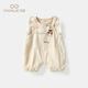 Fanliboy Salles Suit Summer 2025 Nouveaux vêtements à la mode bébé Baby Two-Pice Set Summer Beige 90 cm