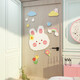 
Internet celebrity bedroom door paper drawing children's small room layout wall decoration children's bedside princess ins transformation 16797 rabbit moon - picture color 10mm small