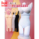 Catman (Miiow) Sommerkältekleidung und hip-lichtende Unterwäsche für Frauen-Onesie mit Brustpolstern, körperfreundlich und ohne Spuren. Snowflake Ice-Sensing-Kleidung S2353# Hellblau M 80-100jin [Jin ist gleich 0,5 kg]