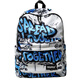TRUFFLE cool and beautiful graffiti backpack male middle school student high school school bag female hip-hop fashion trend backpack junior high school student TRUFFLE black burst white