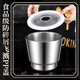 Qiao Bo Lai 316 stainless steel garlic pounder medicine grinder stone mortar mashing jar mortar garlic mortar 316 stainless steel straight 10CM garlic pounder