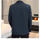 DVHNMK Veste pour hommes Spring et automne à l'automne New Style Business Businet Office haut de gamme Plaid Jacket Jacket Navy Blue [Spot Deviling Twit