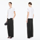 JNBY/Jiangnan Buyi [Same Model in Shopping Mall] 25 Autumn New Product Casual Pants Women Corduroy Wide Leg Pants 5P9E12190 001/Black S