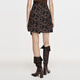 Jiangnan Buyi (JNBY) [same style in the mall] 23 summer new skirt A-shaped 5N5D15930 077/Miscellaneous Gray Coffee S