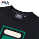 FILA【抗菌】斐乐儿童童装上衣2025年秋季新款男女童舒适套头卫衣 传奇蓝-NV 140