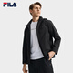 FILA Official Men's Woven Jacket 2025 Autumn Fashion Simple Casual Comfortable Hooded Top