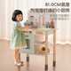 Figani simulé mini-kitchen ensemble ensemble enfants cuisinant et ayant une maison de cuisine pour une fille d'anniversaire cadeau