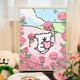 三栖虎新款数字油画填充填色手工绘丙烯油彩画装饰挂画 q9794 30*40cm加厚实木内框