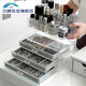 Cajón de almacenamiento cosmético Yuansi Joya antioxidante Joya de joya de alta calidad Desktop para cuidado de la piel Bajas de tela de terciopelo de tres pilotos SF1105 SF1105