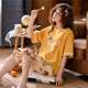GEBAOTE Summer de manga corta Summer 2025 Pantalones recortados Ropa de verano para mujeres Spring y Autumn Style 9207 M Spot: (85-100Jin [Jin equivale a 0.5 kg]) [Algodón puro]