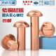Tianzhuo Hardware National Standard Pure Copper Full Copper Percussion Solid Round Head Rivet Semi-round Head Yuan Cap Copper Nail M2M3M4M5M6M8mm M2*10-200 pieces