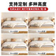 Yusenyi full solid wood bed headless ribs bed frame tatami 12358 meters custom bed any size home bedroom upgraded thickened widened pagoda wood bed 10CM height + 1800mm*2000mm