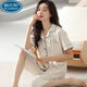 PALANDO 100 XINJIANG PAJAMAS DE COTON POUR LES FEMMES EN SUMBRE PANTÉ CRARD CARPED CARDIGAN POUR LA SUIVANT DE LA MAINEMENT EST EST ET JEUNES SUPPLICATIONS POUR LA MAISON N9898 PANTAL CARDED PANTÉ CARDIGAN M (80-100jin [Jin est égal à 0,5 kg]))