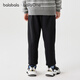 Balabala children's trousers boys and girls thickened velvet pants 2025 autumn and winter parent-child versatile casual pants trend