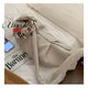 
XBREAK retro fashion dumpling bag 2025 new bag commuter large capacity high-end casual one-shoulder crossbody bag khaki ribbon pendant