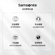 Samsonite suitcase 20-inch double open cover multi-function trolley case wet and dry separation suitcase KT2 black password box