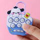 Drücken Sie und drücken Sie die Lebet Ghost Mouse Keychain Children's Mini Handheld Game Machine, um Spielzeugstudent für Bleistift Cartoon Ghost Mouse-5-Pack zu entpacken