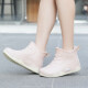 Botas de lluvia para mujeres en verano adultos use el suela gruesa de la moda estudiante de tubo corto de moda botas de lluvia antideslizantes zapatos de goma de la cocina baja