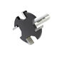 
Lejiang Tools (lejiang) Lejiang Metric Four-tooth T-shaped Cutting Woodworking Edge Decorating Machine Slot Milling Cutting Machine Slot G-type Hand-pulling Tool 12806mm6T